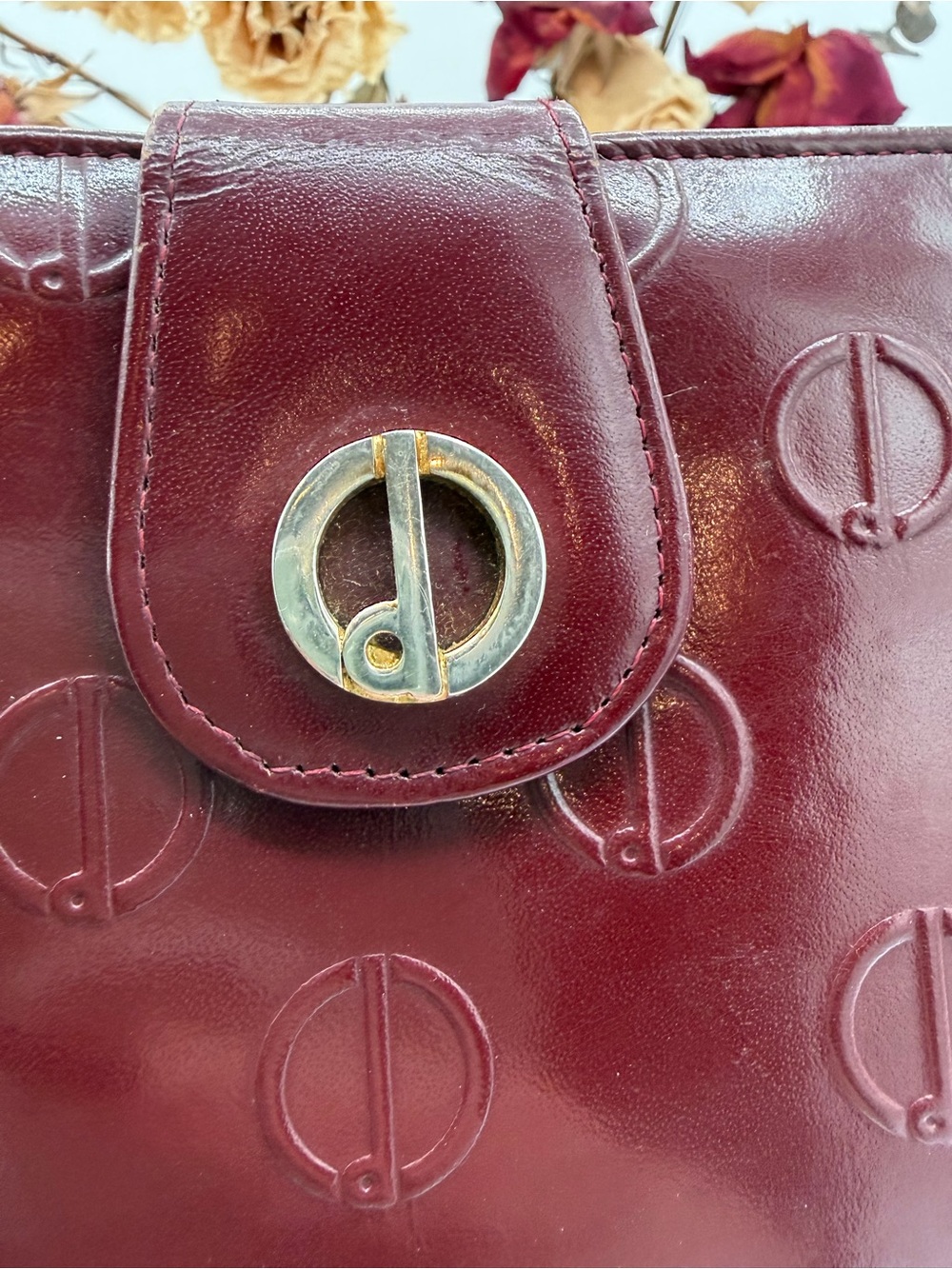 Vintage Rare Dunhill England West Germany Oxblood Leather Kiss-lock Wallet✨✨ - Picture 12 of 12